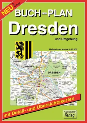 Immagine prodotto di Mappa della città di Dresda e dintorni 1 : 20 000