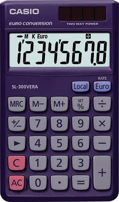 Produktbild von CASIO Taschenrechner SL-300 VERA Solar-/ Batteriebetrieb