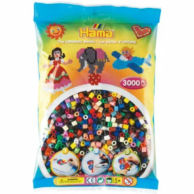 Immagine prodotto di Perline HAMA colorate 3.000 pezzi, 1 sacchetto