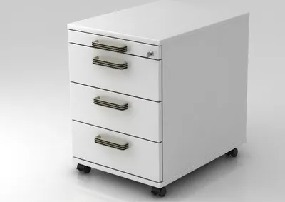 Produktbild von Rollcontainer AC30 SG, 60er Tiefe 42,8 x 58 x 59 cm, 1/3/3/3 HE