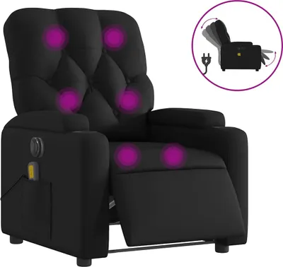 Produktbild von vidaXL Massagesessel Elektrisch Schwarz Kunstleder