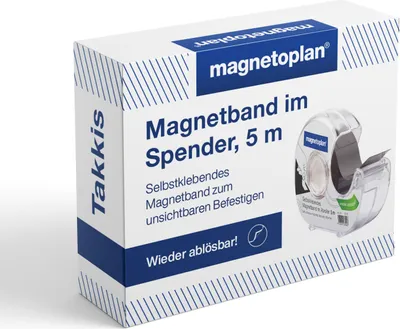 Produktbild von Magnetoplan Magnetband im Spender selbstklebend