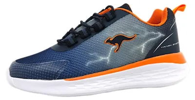 Image de KangaRoos KQ-Light : Chaussures pour enfants, modèles pour garçons, chaussures basses à lacets, couleur bleue, style décontracté