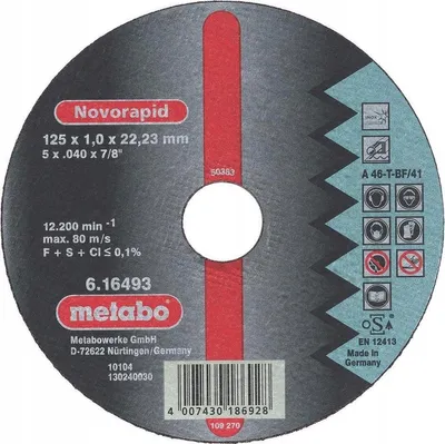 Produktbild von Novorapid 125 x 1,0 x 22,23 mm, Inox, Trennscheibe, 1 Stück