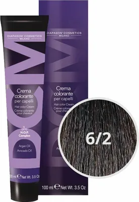Produktbild von Diapason Haarfarbe Diapason Color Hair Color Cream 6/2 Dark Ash Blond