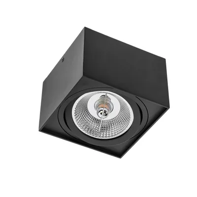 Produktbild von Spectrum LED Chloe AR111 GU10 schwenkbar schwarz Deckenleuchte IP20  max. 50W eckig