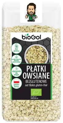 PŁATKI OWSIANE BEZGLUTENOWE BIO 300 g - BIOGOL