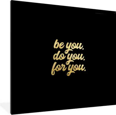 Produktbild von MuchoWow® Gerahmtes Poster Zuversicht - Gold - Schwarz - Zitat 40x40 cm - Poster mit Schwarzem Bilderrahmen Wandposter Rahmen Foto Bilder - Mit Rahmen - Wanddekoration Schlafzimmer