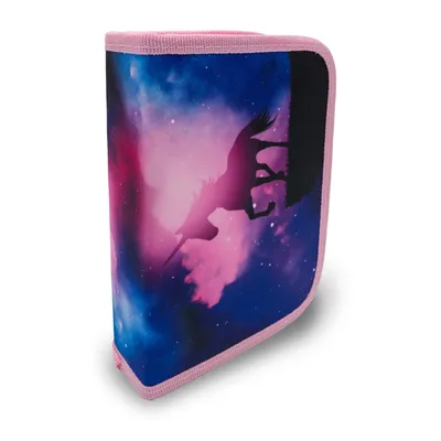 Produktbild von itenga Schüler-Etui Mäppchen magisches Einhorn 28 teilig 1-Zipper