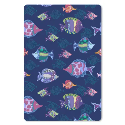 Produktbild von MuchoWow® Mauspad Mousepad Fische - Muster - Aquarium - Regenbogen - Kind 40x60 cm - Mousepads - Maus Mat - Pad - Mausunterlage - Schreibtisch Accesoire