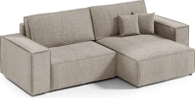 Produktbild von FEDVE Ecksofa Sekwana MINI L Form Sofa Schlaffunktion Bettkästen Couch Sofagarnitur