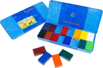 Image de Blocs de cire en étui - 16 couleurs