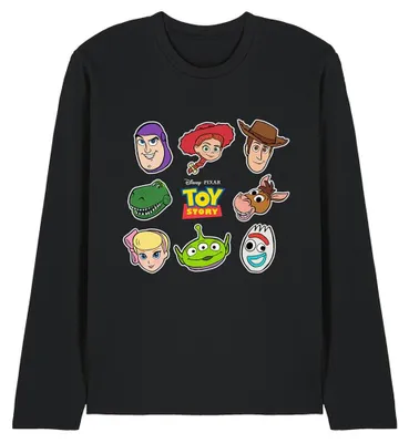 Immagine prodotto di Toy Story - Maglietta unisex da uomo/donna, maniche lunghe TV33289 (XXL) (Nero)