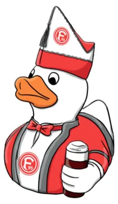 Produktbild von Fortuna Düsseldorf Badeente Karneval