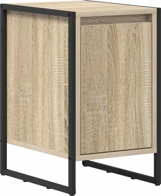 Zdjęcie produktu dla vidaXL Stolik nocny Sonoma 39,5 x 30 x 50 cm materiał drewnopochodny