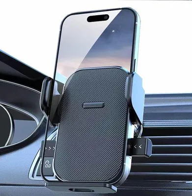 Produktbild von Handyhalterung Auto - Lüftungsschlitz - passend für iPhone 16/15/14/13/12 und Android - sichere Navigation - Vemera