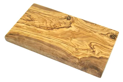 Produktbild von Frühstücksbrett ca. 25 x 15 cm Olivenholz – eckig, hygienisch, schnittfest, messerschonend
