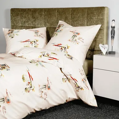 Produktbild von Janine Mako-Satin Bettwäsche modern art S 42124-09 multicolor 155x220 cm + 80x80 cm