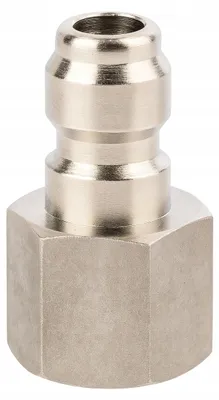 Image de Rosfix Adaptateur Filetage Femelle 3/8" – Raccord Rapide Mâle en Acier Inoxydable 304 | Pour Nettoyeurs Haute Pression, Pistolets à Mousse, Lances