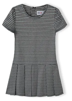 Minoti Jerseykleid Schwarz für Mädchen, Rückansicht