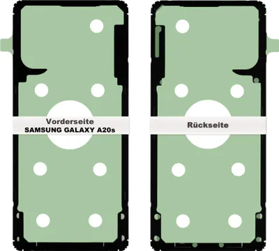 Produktbild von Samsung Galaxy A20s A207F Akkudeckel Klebefolie Kleber Backcover Rahmen Batterie Glue
