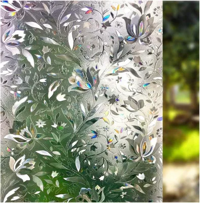 Produktbild von 3D-Fensterfolie, statisch haftend, dekorativ, blickdicht, Milchglasfolie, 45 x 200