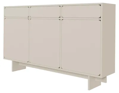 Produktbild von Selsey WUWU - Sideboard 3-türig mit 3 Schubladen Greige 150 cm