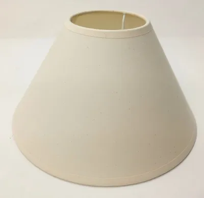 Produktbild von Various Leuchten Lampenschirm Weiß-Creme – E27 Baumwollstoff, konisch, 25 cm