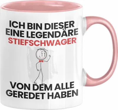 Produktbild von Stiefschwager Geschenk Tasse Lustige Geschenkidee Geburtstag für Stiefschwager Ich Bin Dieser Legendäre Stiefschwager Von Dem Alle Geredet Haben Kaffee-Becher (Rosa)