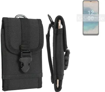 Produktbild von K-S-Trade Holster Handy Hülle kompatibel mit Nokia G22 Holster Handytasche Gürtel Tasche Schutz Hülle Robust Outdoor schwarz