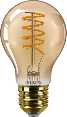 Obrázek produktu pro Žárovka Philips s vintage designem, jantarová LED žárovka E27, stmívatelná 4W 250lm, extra teplá bílá 1800K jako 25W 8719514315433