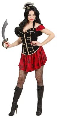 Bucaniera Kostüm Damen M – Kleid & Mini-Dreispitz