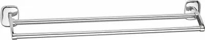 Obrázok produktu pre Dvojitý držiak na uteráky RUMBA 600x114 mm, chróm