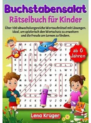 Produktbild von Buchstabensalat Rätselbuch für Kinder ab 6 Jahren