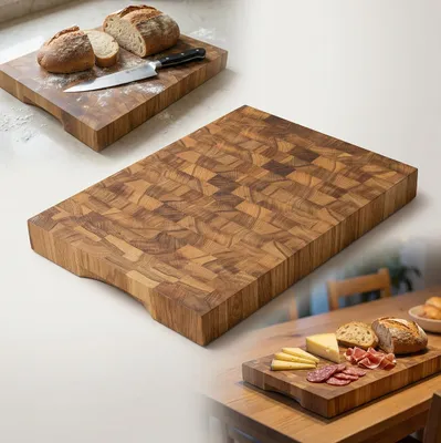 Immagine prodotto di Tavola in rovere SZTORCOWA 40x30x4 MASSICCIA END GRAIN BLOK professionale