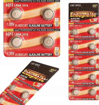 Immagine prodotto di Rosfix Batterie alcaline LR44 / AG13 1,5V - 10 pz