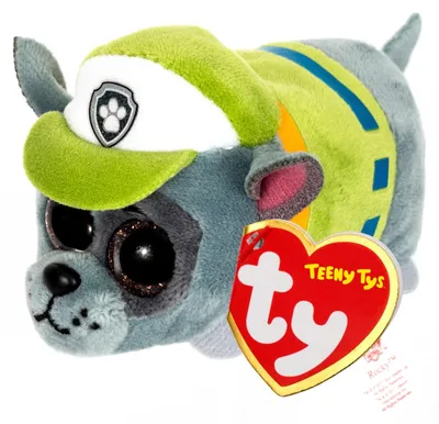 Produktbild von TY Rocky, Spielzeug-Hund, Grün, Grau, Hund, Paw Patrol, Junge, China