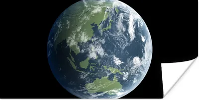 Produktbild von MuchoWow® Poster Satellitenbild der Erde 120x60 cm - Bild