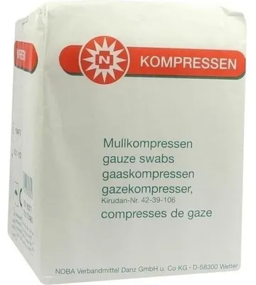Image de NOBAMED Compresses de gaze 10 x 10 cm non stériles 8 plis, 100 compresses