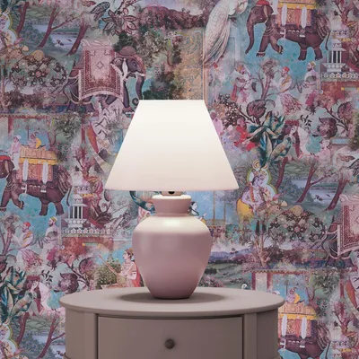 Produktbild von TADESSI Tapete Vintage M1-No.1696 Vliestapete Blau Braun Orientalisch Tiere Wohnzimmer Schlafzimmer Küche