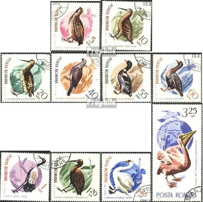 Produktbild von Briefmarken Rumänien 1965 Mi 2430-2439 (kompl.Ausg.) postfrisch Vögel