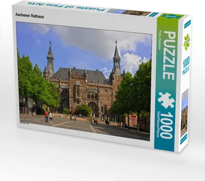 Produktbild von CALVENDO Puzzle Aachener Rathaus | 1000 Teile Lege-Größe 64x48cm Foto-Puzzle für glückliche Stunden