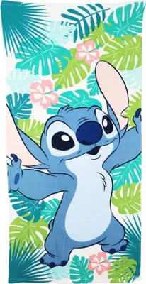 Produktbild von Disney Lilo und Stitch Mikrofaser Strandtuch  Badetuch XL 70x140 cm