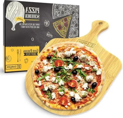 Immagine prodotto di Spatola per pizza in legno, diametro 30 cm, per pizza e tarte flambée