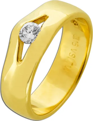 Produktbild von Solitärring Gold 750 18 Karat Solitär Brillant 0.15ct   16