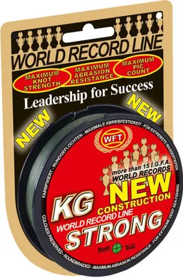 Produktbild von WFT KG STRONG Schnur 150m 0,25mm 39kg, Farbe:Grün