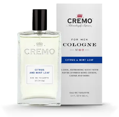 Immagine prodotto di CREMO - Eau de toilette per uomo al profumo di CITRUS & MINT LEAF100 ml