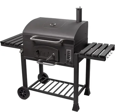 Image de Gril à charbon de bois - Barbecue au charbon de bois - Barbecue - Fumoir - BBQ