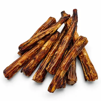 Produktbild von Getrocknete Ochsenschwanzstücke 5–15 cm 100% Rind Kauartikel Hundesnack Zahnpflege 1 kg