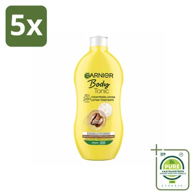 Immagine prodotto di 5 x Lozione corpo Garnier Body Tonic - tonificante e idratante - 400 ml - Confezione grande - 5 pezzi
